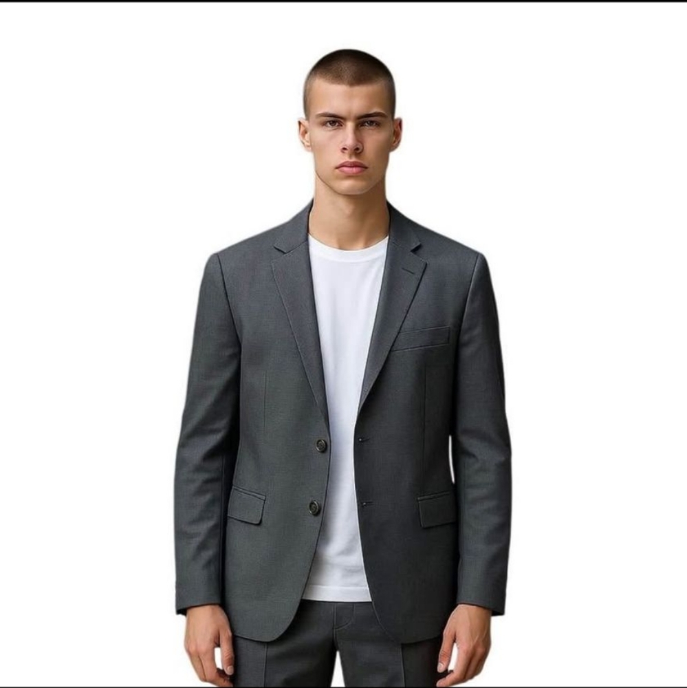Men's Gray Blazer  Attitude 38/52. Very high quality. Still Excellent.